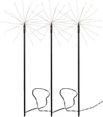 Venkovní dekorace 3 ks STAR TRADING Firework- černá
