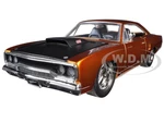 Doms 1970 Plymouth Road Runner Copper with Black Hood "Fast &amp; Furious 7" (2015) Movie 1/24 Diecast Model Car by Jada