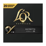 Kapsule pre espressa L'or Ristretto 20 ks kapsuly do kávovaru • mleté pražené zrná Arabiky • 20 kapsúl v balení • intenzívna, výrazná chuť • intenzita