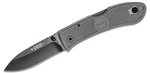 Zatvárací nôž KA-BAR® Dozier Folding Hunter – Čierna čepeľ, Sivá (Farba: Sivá, Varianta: Čierna čepeľ)