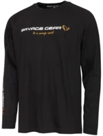 Savage gear triko signature logo long sleeve t shirt black caviar - s