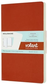 Moleskine - zápisníky Volant 2 ks - čistý, oranžový a modrý L