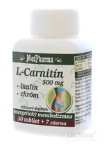 MedPharma L-CARNITÍN 500 MG + INULÍN + CHRÓM