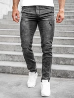 Černé pánské džíny regular fit Bolf K10006-2