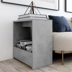 Side Table Concrete Gray 20"x10.2"x20" Chipboard