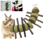14PCS Hamster Toy Set Small Animal Wooden Chew Accessories Rat Exercise for Pet