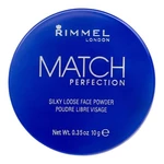 Rimmel London Match Perfection 10 g púder pre ženy 001 Transparent