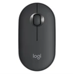 Myš Logitech Pebble M350 (910-005718) sivá bezdrôtová myš • optický senzor • rozlíšenie 1 000 DPI • 3 tlačidlá • rolovacie koliesko • výdrž batérie 18