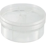 TRU COMPONENTS  krabice na súčiastky, (Ø x v) 92 mm x 43.5 mm, Priehradiek: 7, variabilné rozčlenenie, 1 ks