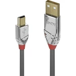 LINDY #####USB-Kabel USB 2.0 #####USB-A Stecker, #####USB-Mini-B Stecker 3.00 m sivá