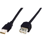 Digitus #####USB-Kabel USB 2.0 #####USB-A Stecker, #####USB-A Buchse 1.80 m čierna