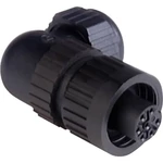 Hirschmann 934 131-100-1 guľatý faston spojka, zahnutá Séria konektoru: CA Počet kontaktov: 6 + PE 1 ks