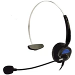 Basetech KJ-97 telefónne headset RJ10 zásuvka káblový na ušiach čierna