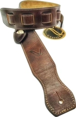 Wambooka Nativo Custom Skórzane gitarowe pasy Brown Leather