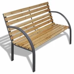 Železná záhradná lavička s drevenými latkami,Železná záhradná lavička s drevenými latkami