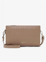 Beige Women's patterned crossbody handbag Tamaris Julia - Women