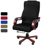CAVEEN Elastic Velvet Office Chair Cover Fabric Computer Rotating Chair Protector Stretch Armchair Seat Slipcover Home O