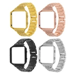 Stainless Steel Replace Watch Strap Band + Metal Frame For Fitbit Blaze Tracker