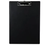 Deli 9224 A4 PVC Clip Board Portable Black Writing Board Clipboard Office School Meeting Accessories With Metal Clip