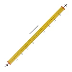 KEPU J21030 50cm Wooden Lever Ruler Straight Ruler Physical Mechanics Experimental Equipment Balance Measuring Tools Sch