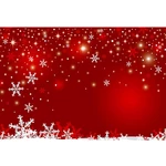 Photography Backgroud Cloth Vinyl Red Snowflake Shiny Star Pattern Backdrop Christmas New Year Party Decor