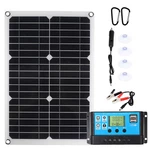 Portable 30W 18v Solar Panel Multi-function Solar Charger Kit Waterproof Emergency Photovoltaic Charge For Outdoor Trave