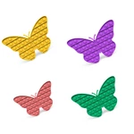 1pc Push Bubble Sensory Toy Butterfly Shape Anti-stress Fidget Toys Reliever Funny Educational Puzzle Toy for Adults Kid