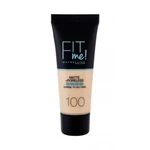 Maybelline Fit Me! Matte + Poreless 30 ml make-up pro ženy 100 Warm Ivory na problematickou pleť s akné