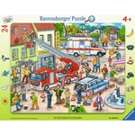 Ravensburger puzzle Hasiči a policisté 24 dílků