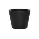Kvetináč Bucket, farba čierna, viac veľkostí - PotteryPots Velikost: M - v. 50 cm, ⌀ 58 cm