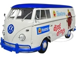 1960 Volkswagen Delivery Van "Hostess Ding Dongs" Wimbledon White with Blue Top Limited Edition to 8350 pieces Worldwide 1/24 Diecast Model Car by M2