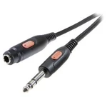 Jack audio prodlužovací kabel SpeaKa Professional SP-7870632, 5.00 m, černá