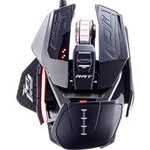 Optická herní myš MadCatz R.A.T. X3 MR05DCINBL001-0, s podsvícením, ergonomická, podložka pod zápěstí, integrovaná profilová paměť, černá