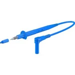 Stäubli XPF-484 bezpečnostní měřicí kabely [4mm bezpečnostní zástrčka - 4mm bezpečnostní zástrčka] modrá, 1.50 m