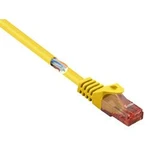 Síťový kabel RJ45 Basetech BT-1719390, CAT 6, U/UTP, 0.50 m, žlutá