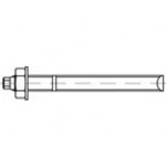 Kotvicí tyč 887229400200350, Vnější délka 350 mm, 10 ks