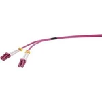 Připojovací optický kabel Renkforce RF-3301848 [1x zástrčka LC - 1x zástrčka LC], 3.00 m, purpurově červená