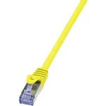 Síťový kabel RJ45 LogiLink CQ5047S, CAT 6A, S/FTP, 1.50 m, žlutá