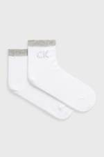 Ponožky Calvin Klein dámske, biela farba, 701218782