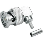 BNC zástrčka, zahnutá Telegärtner J01000A0010, 50 Ω, 1 ks
