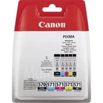 Canon Inkoustová kazeta PGI-570, CLI-571 PBKBKCMY originál kombinované balení černá, foto černá, azurová, purppurová, žlutá 0372C004 Canon Inkoustová kazeta PGI-570, CLI-571 PBKBKCMY originál kombinované balení černá, foto černá, azurová, purppurová, žlutá 0372C004