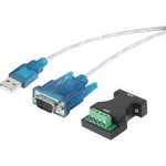 Adaptér USB Renkforce [1x D-SUB zástrčka 9pólová, pólová svorka - 1x USB 1.1 zástrčka A], černá