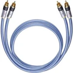 Cinch audio kabel Oehlbach 13200, 0.50 m, modrá