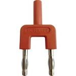 Zkratovací můstek Schnepp 19/4mB/rt, Ø pin 4 mm, rozteč 19 mm, červená, 1 ks
