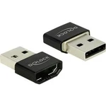 Adaptér pro mobilní telefon Delock 65680, [1x HDMI zásuvka - 1x USB 2.0 zástrčka A], černá