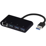 Adaptér USB 3.0 Vivanco [4x RJ45 zásuvka, USB 3.2 gen. 1 zásuvka A - 1x USB 3.1 zástrčka A​ ] černá