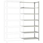 Přístavný modul regálu oddělení Manuflex RA2574, (š x v x h) 960 x 2250 x 600 mm