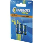 Tužková baterie AA alkalicko-manganová Conrad energy Extreme Power LR06, 1.5 V, 4 ks