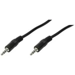 Jack audio kabel LogiLink CA1048, 0.20 m, černá (matná)