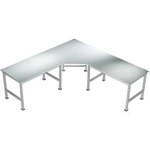 Manuflex AU0049.9006 Univerzální Funfeck-Verkettungselement s PVC dekorační deska, na stůl hloubka = 800 mm
